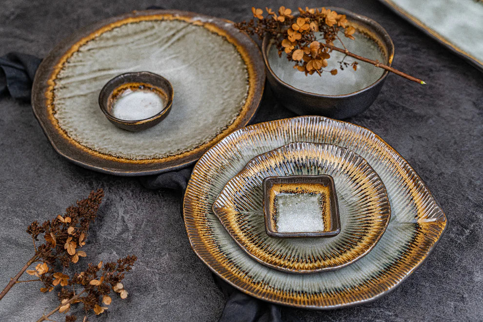 Akane Grey square sauce dish 7cm - Image 4