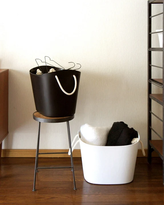 Hachiman Balcolore M Storage Basket 19L - Black - Image 4