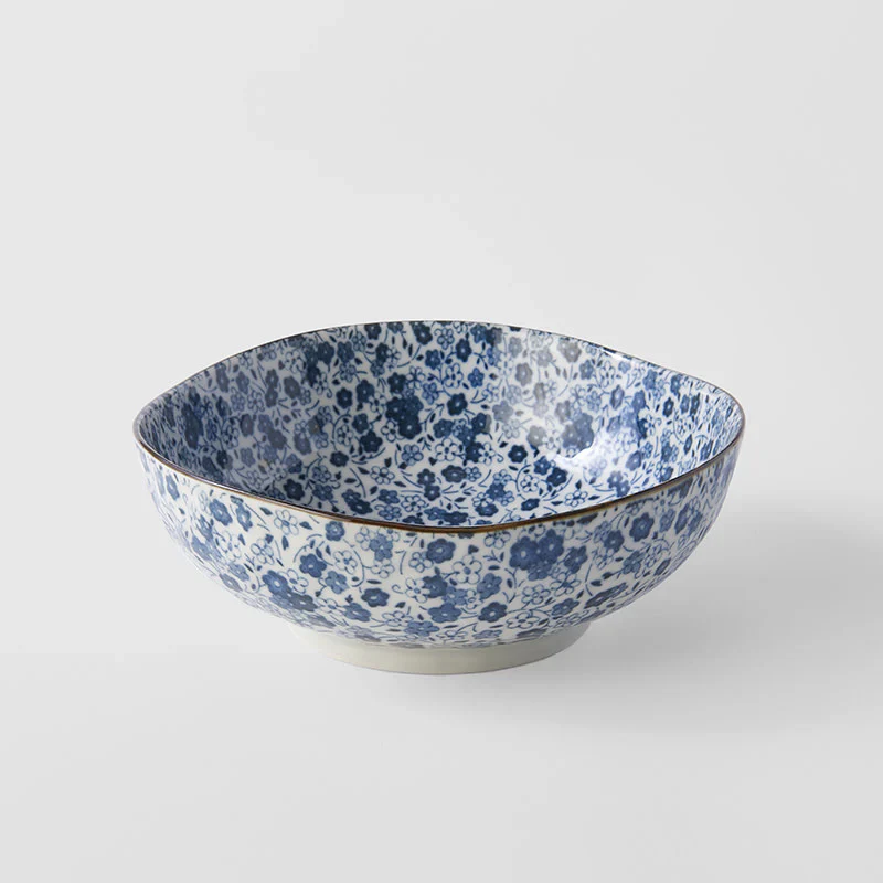 Blue Daisy uneven medium bowl 16cm - Image 3