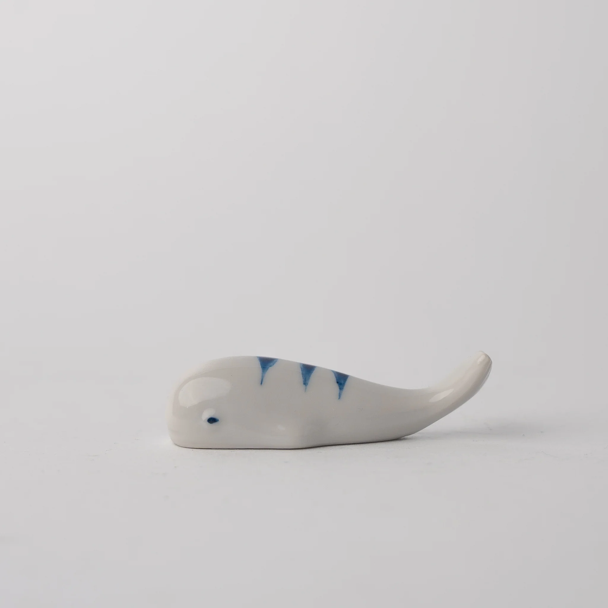 Blue Stripe Whale Chopstick Rest - Image 2
