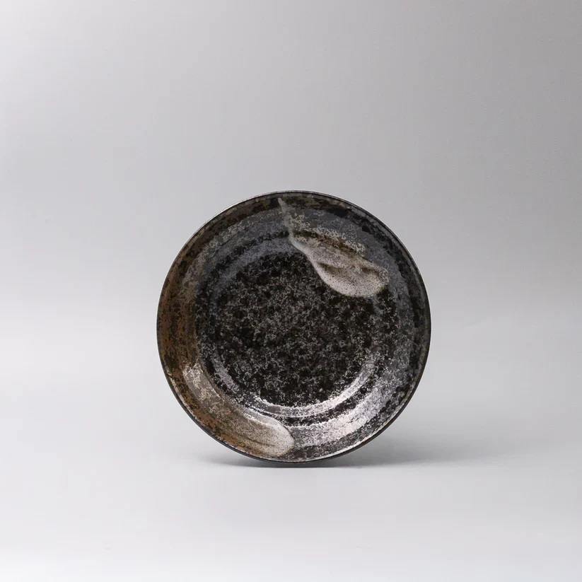 Bronze Brushstroke Shallow Bowl 23cm