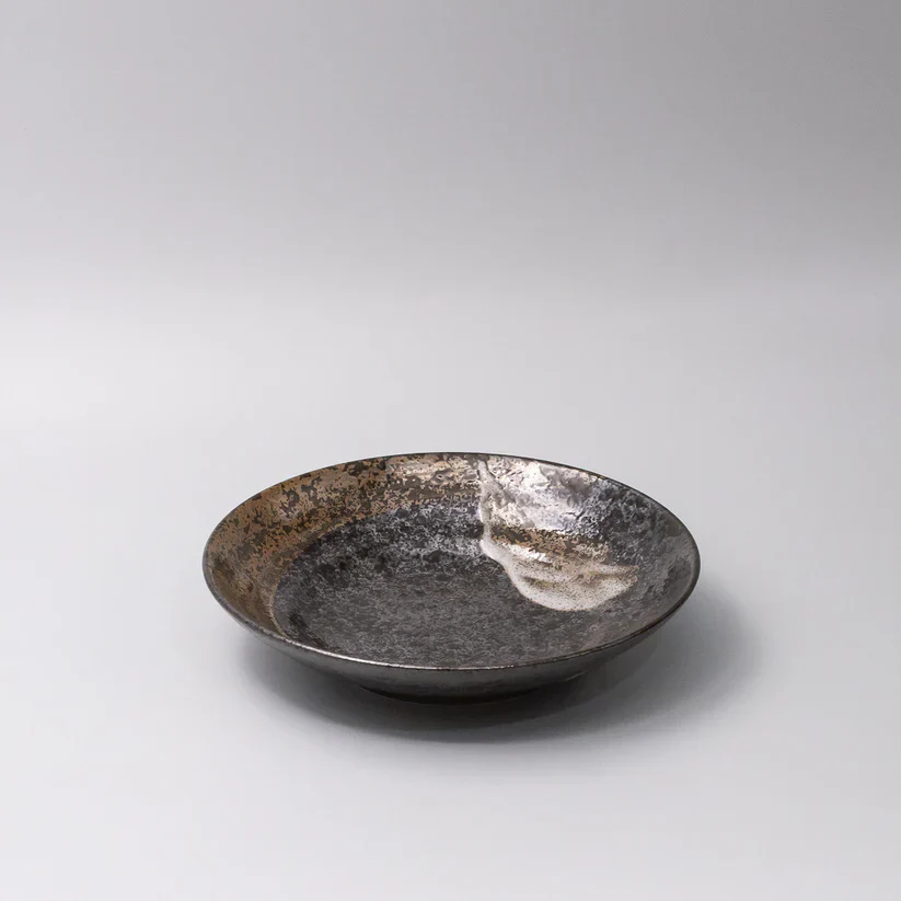 Bronze Brushstroke Shallow Bowl 23cm - Image 2