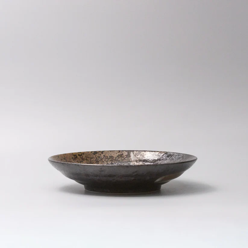 Bronze Brushstroke Shallow Bowl 23cm - Image 3