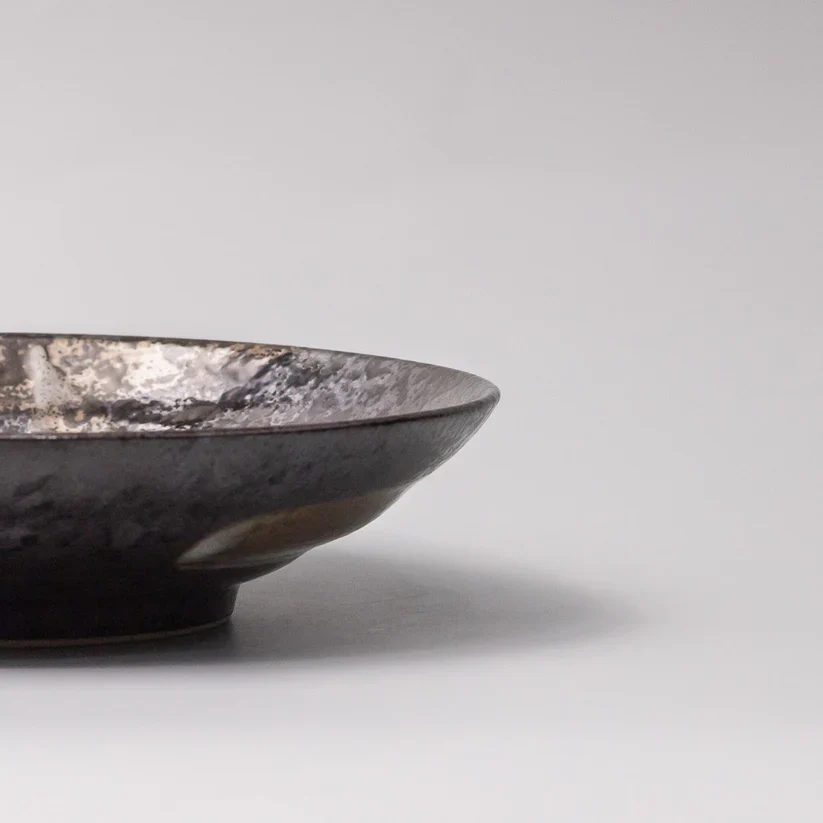 Bronze Brushstroke Shallow Bowl 23cm - Image 4