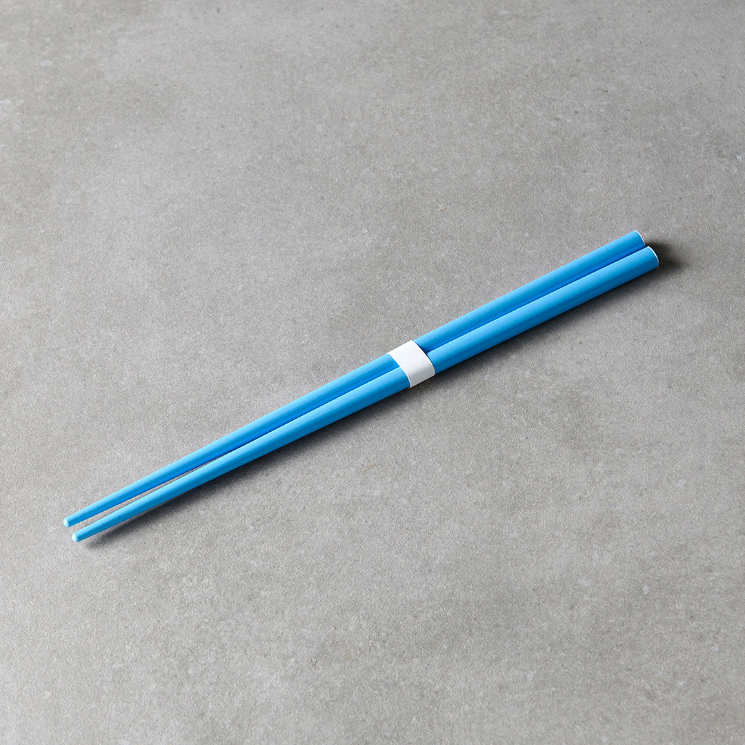 Sky Blue & White Chopsticks 23cm - Image 4
