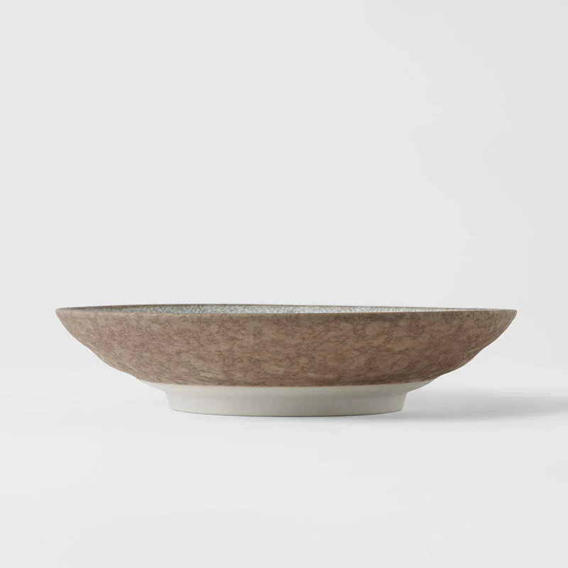 Crazed Grey Shallow Bowl 23cm - Image 3