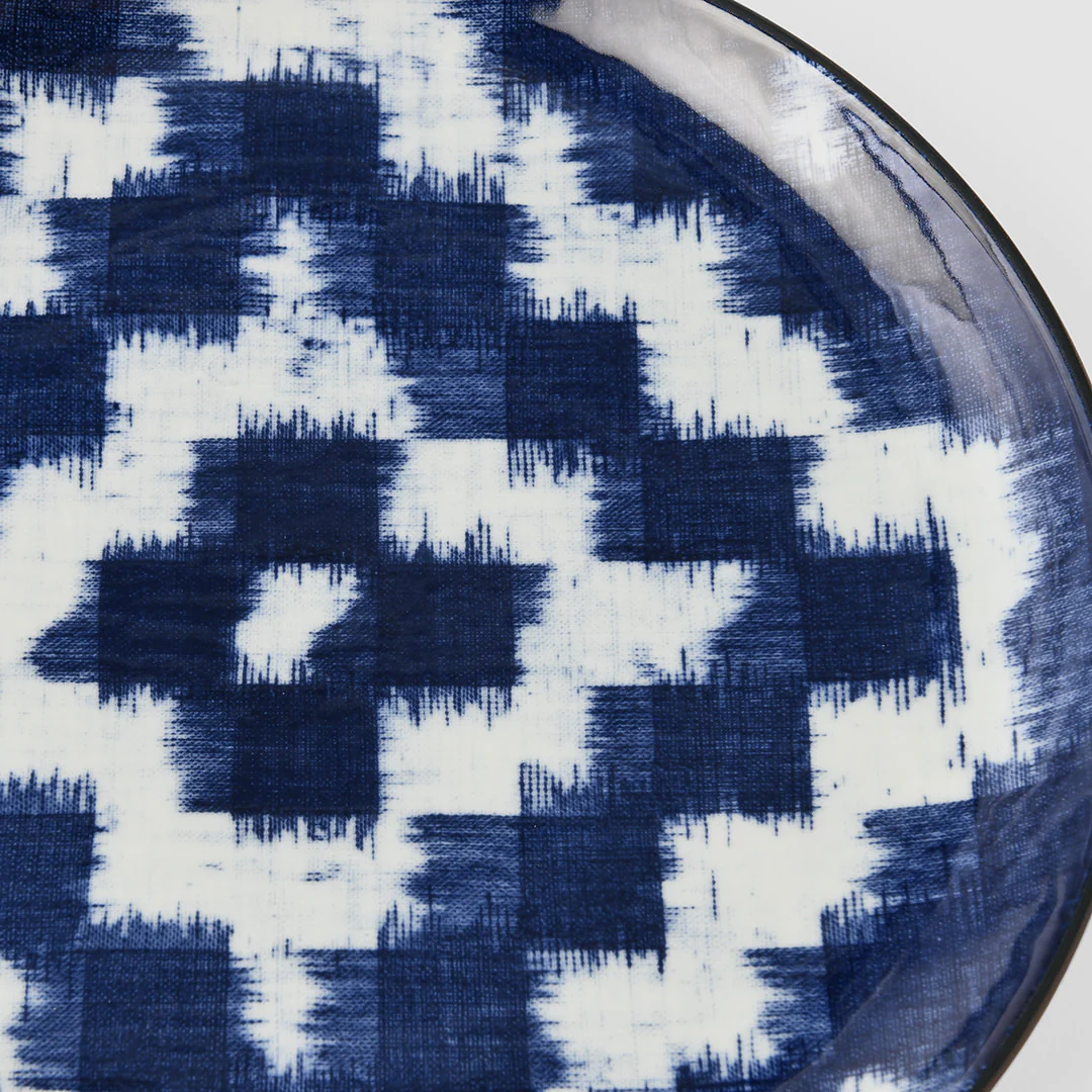 Kasuri Diamond dinner plate 25cm - Image 3