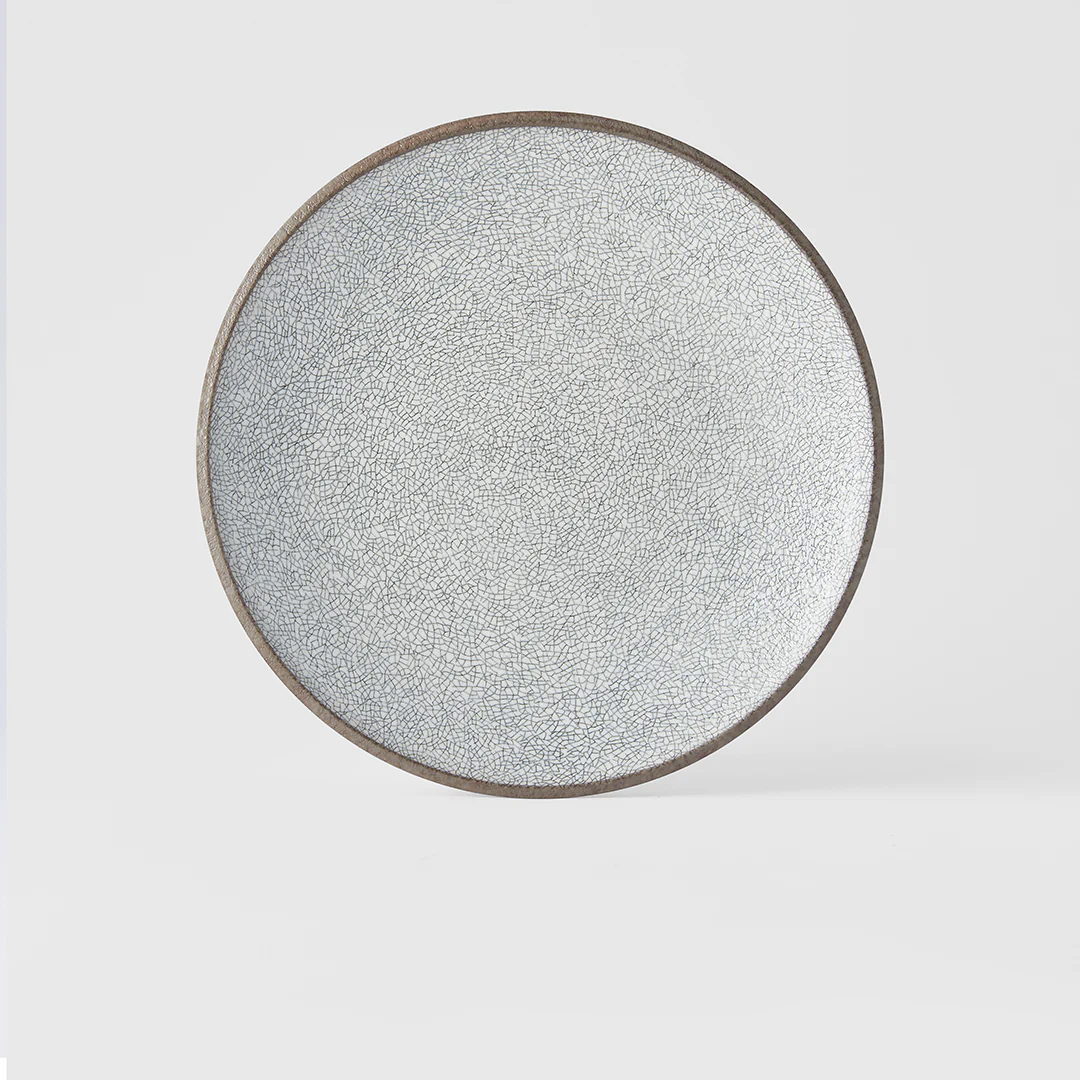 Crazed Grey dinner plate 25cm - Image 2