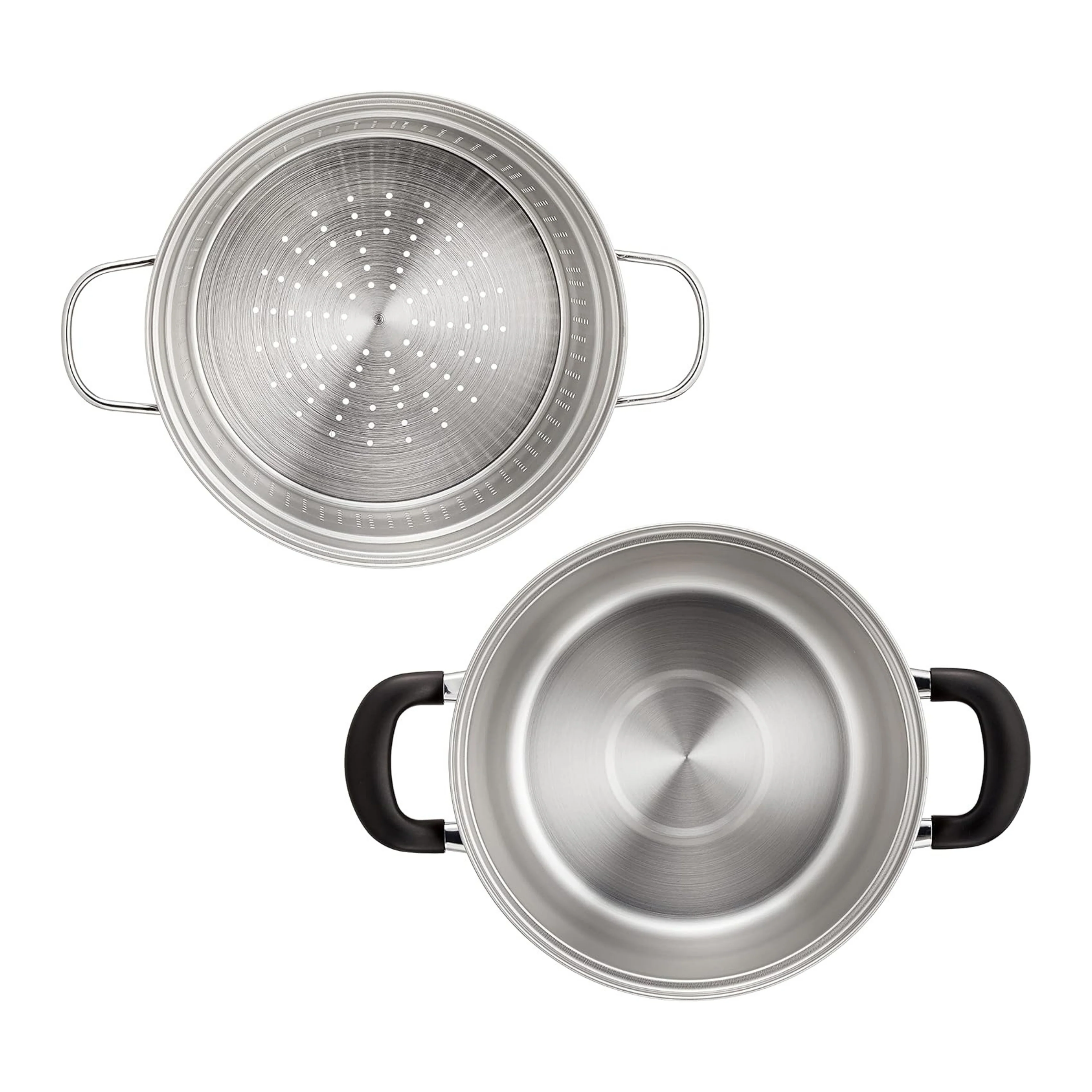 Enzo Classic Stainless Steel Pasta Pot 22cm - Image 3