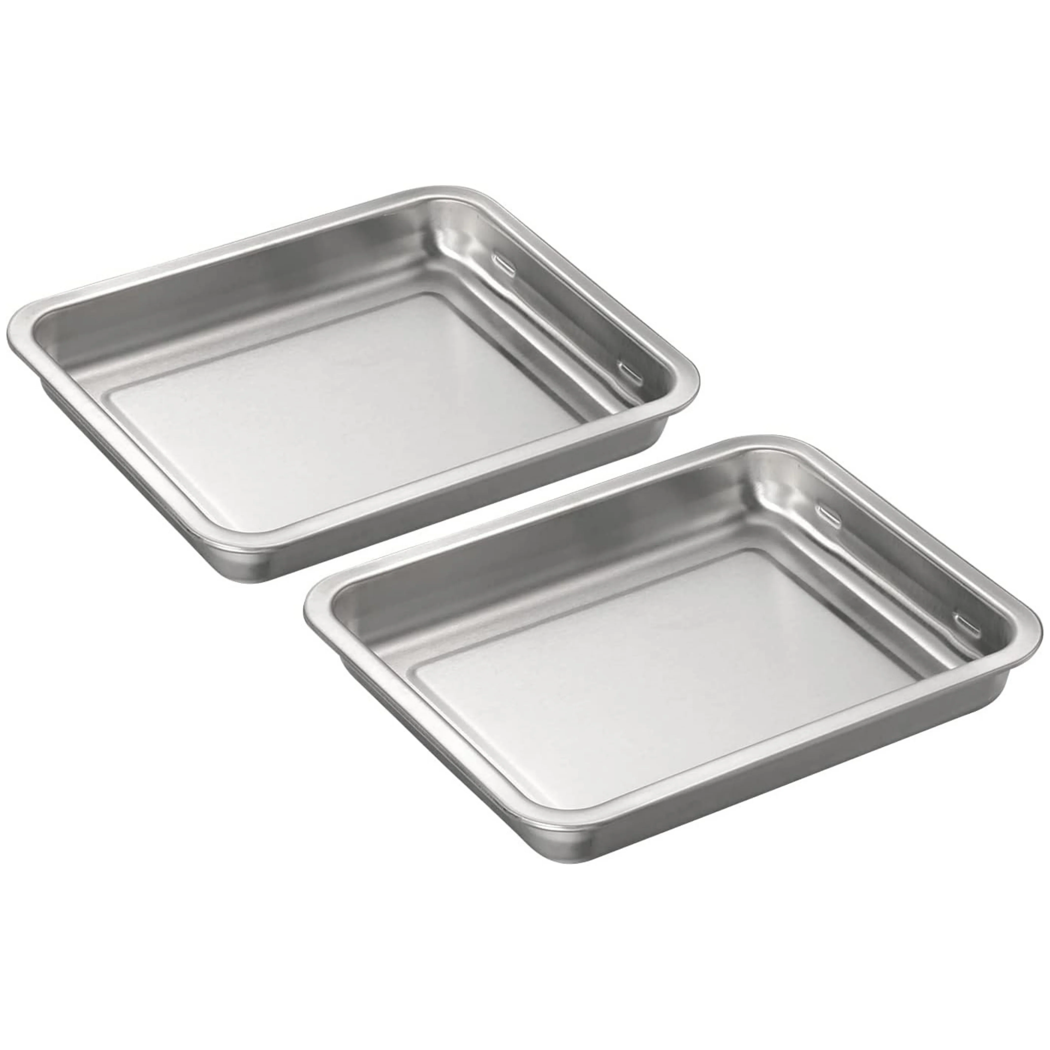 Enzo Stainless Steel Stackable Rectangular Prep Tray Set