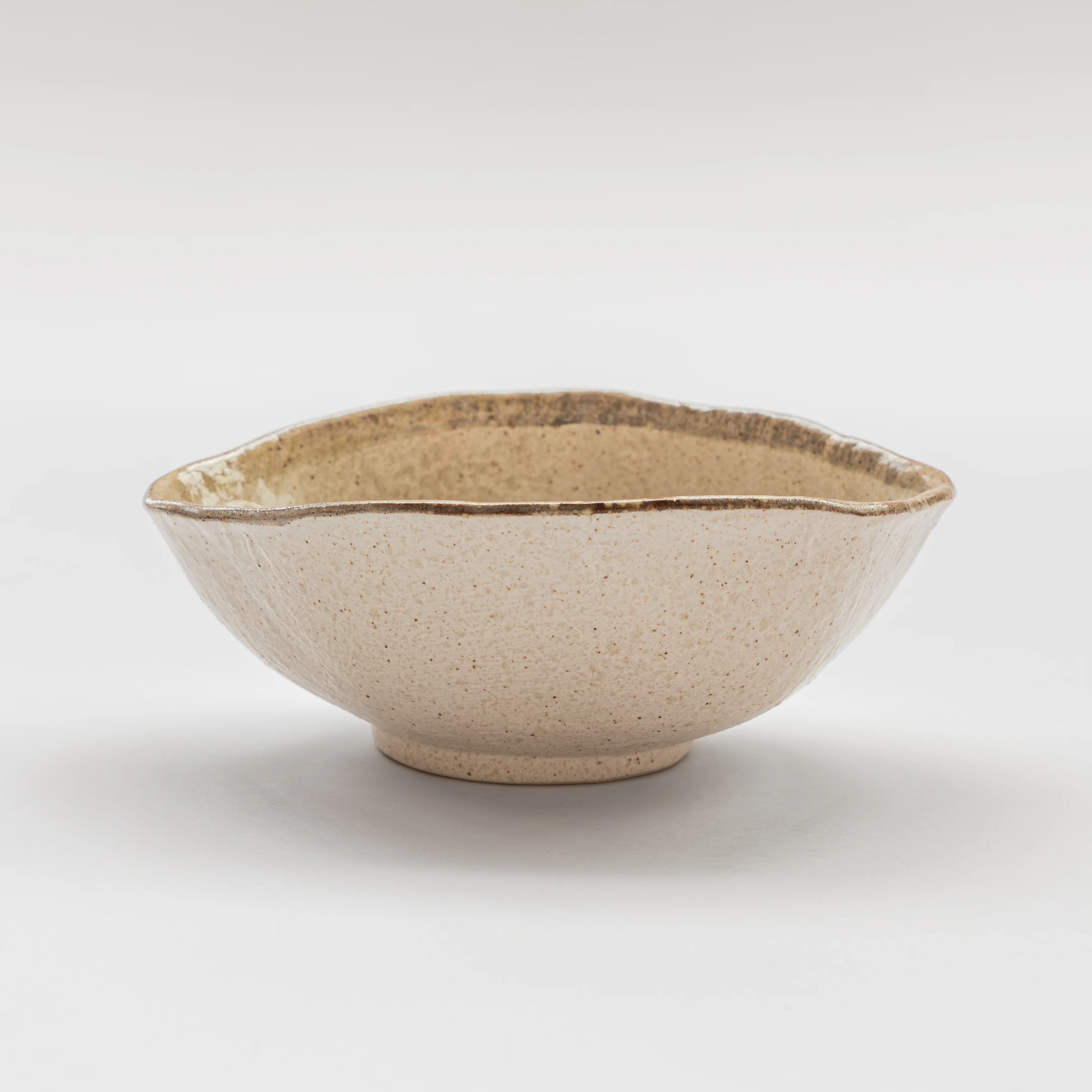 Flax Organic Uneven medium oval bowl 21cm