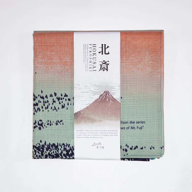 Furoshiki Ukiyo-e - South Wind, Clear Sky Navy Blue 70cm - Image 2