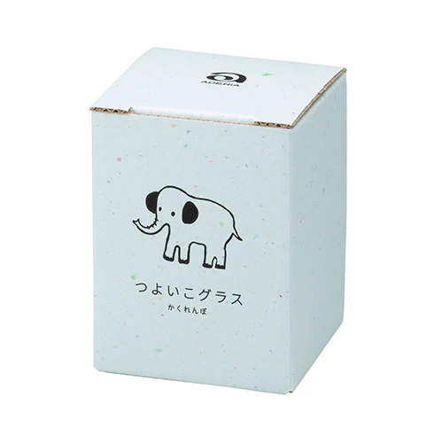 Medium 'Hide & Seek' Elephant kids glass boxed 185ml - Image 5