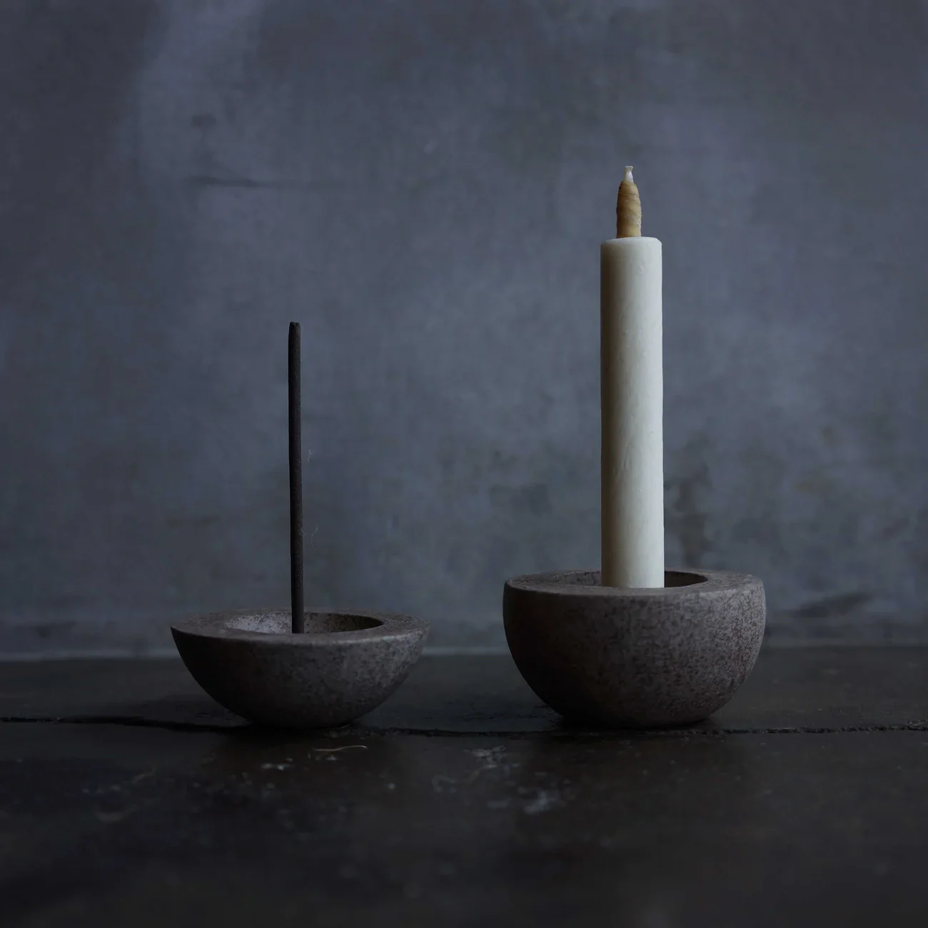 Haze Kodama Candle & Incense Holder - Ash Grey - Image 8
