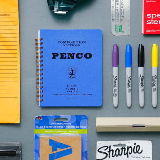 Hightide Penco Coil Lined Notebook M - Blue - Image 4