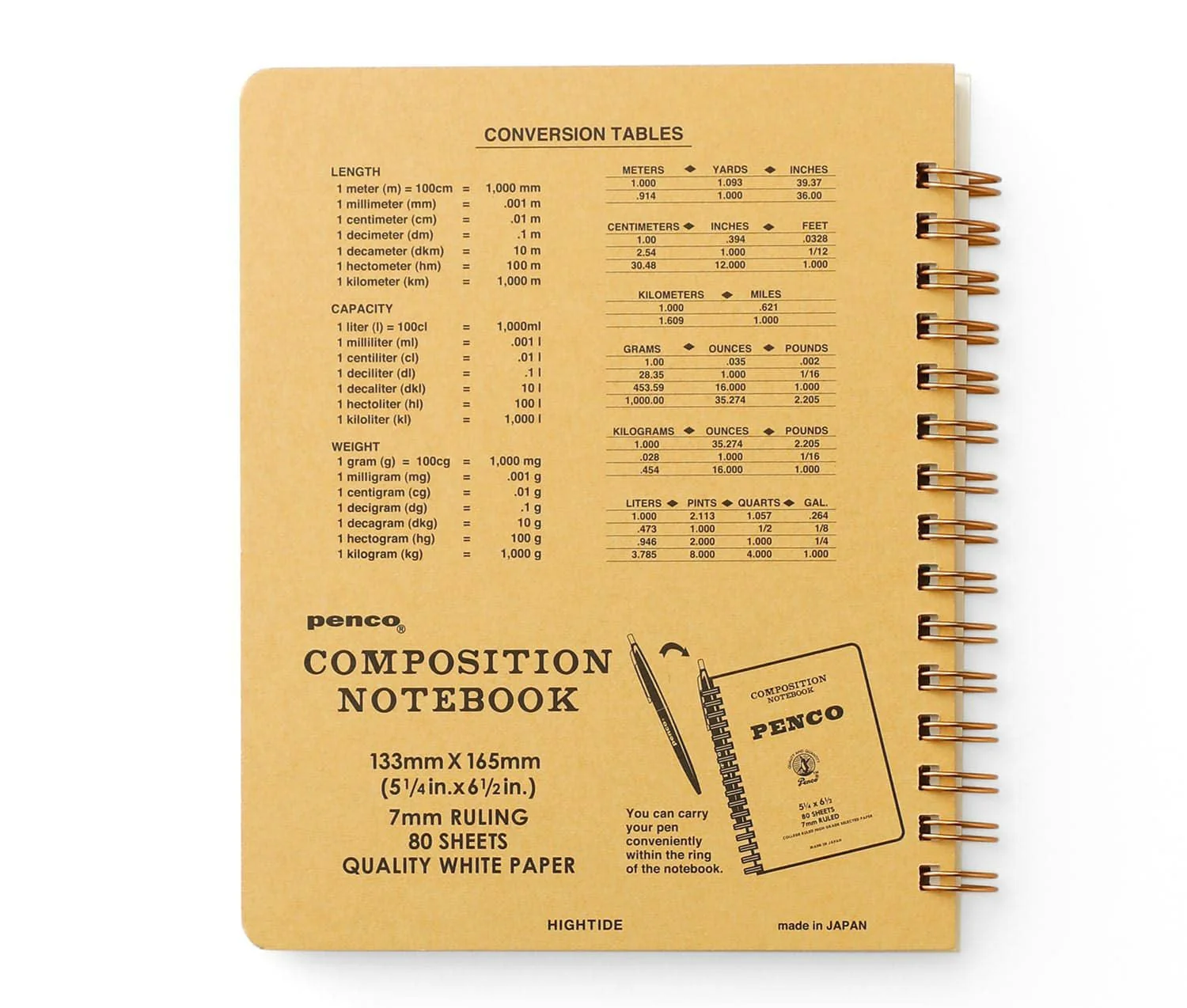 Hightide Penco Coil Lined Notebook M - Mint - Image 5