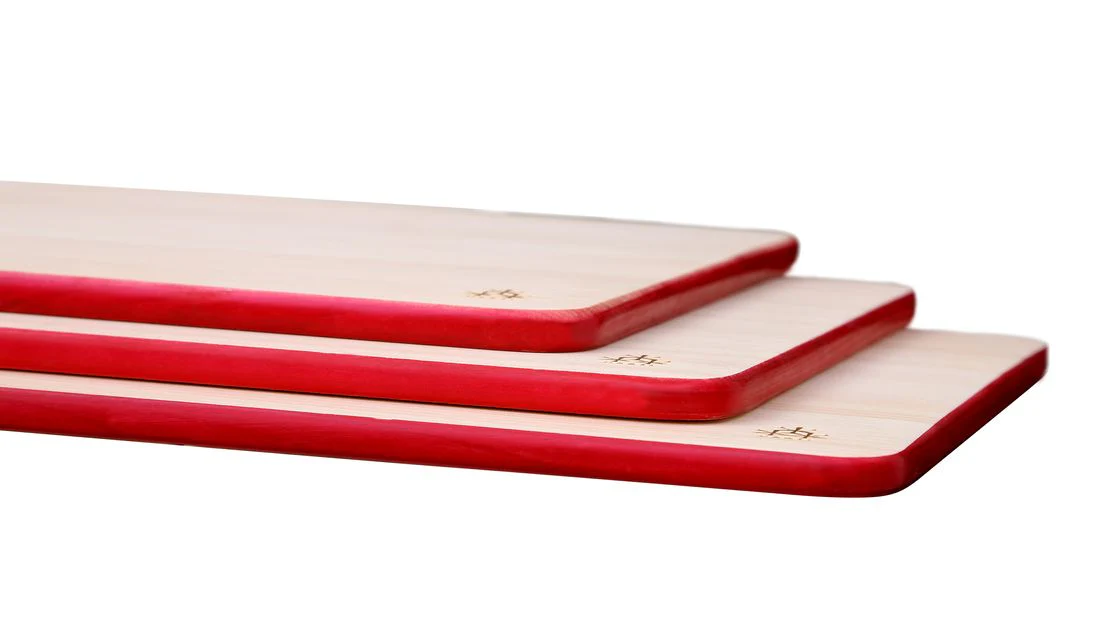 Hinoki Cutting Board Urushi - Red Large - Image 2