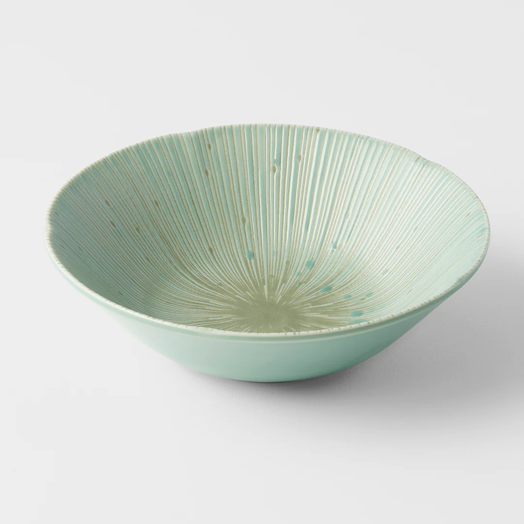 Ice Drift green medium bowl 17cm