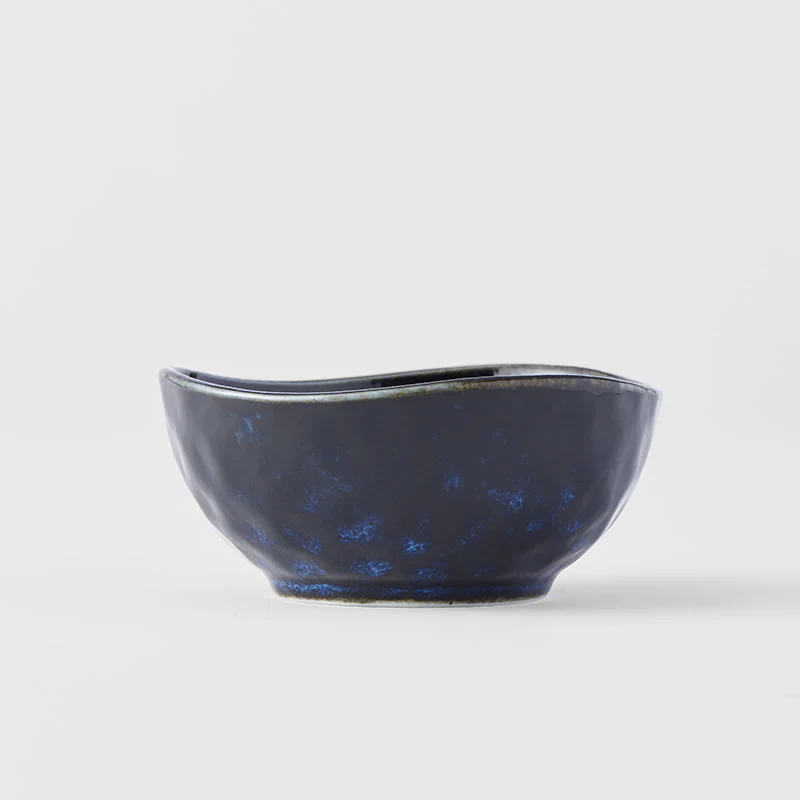 Indigo Blue Uneven Edge Sauce Dish 9cm - Image 2