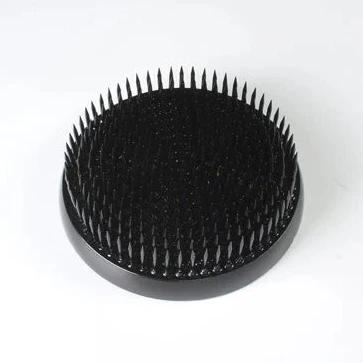 Ishizaki Rin Stainless Steel Black Round Kenzan 8cm