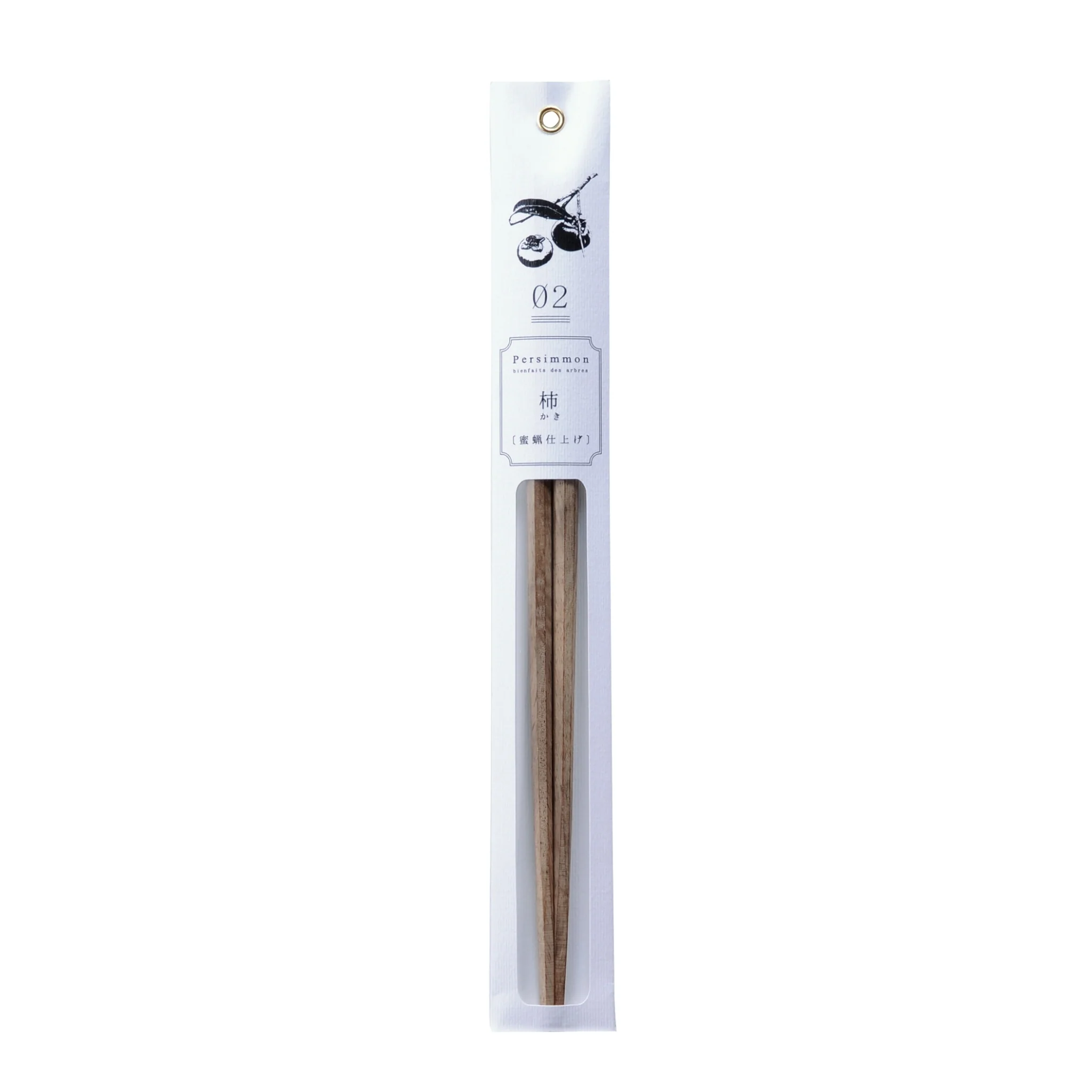 Kawai Tetoca Persimmon Chopsticks 23cm - Image 2