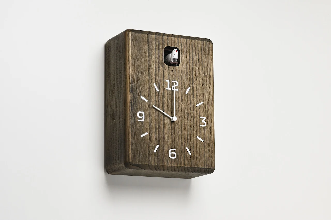 Lemnos CUCU Japanese Designer Cuckoo Clock - Charcoal - Image 3