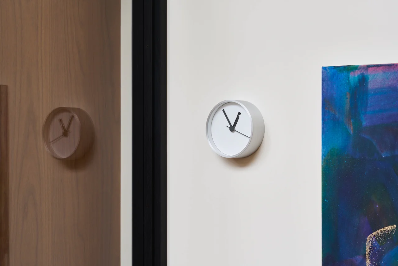 Lemnos Extra Normal Japanese Designer Clock - White - Image 5