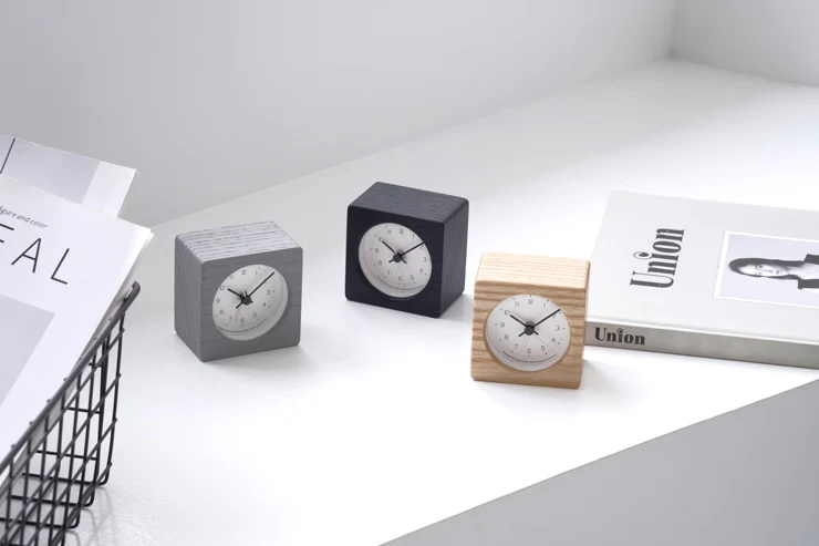 Lemnos NEUT Japanese Designer Alarm Clock - Natural - Image 5