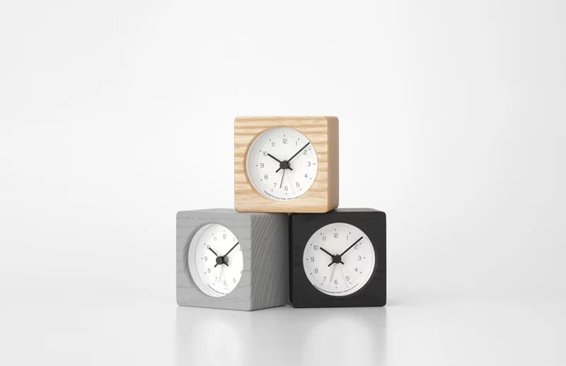 Lemnos NEUT Japanese Designer Alarm Clock - Natural - Image 7