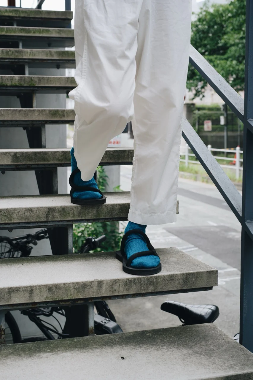 Linen Ribbed Socks - Tenkawa River - Image 7