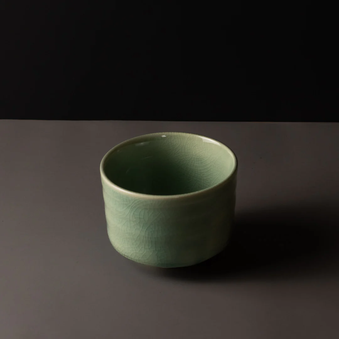 Matcha Tea Bowl Celadon 400ml - Image 4