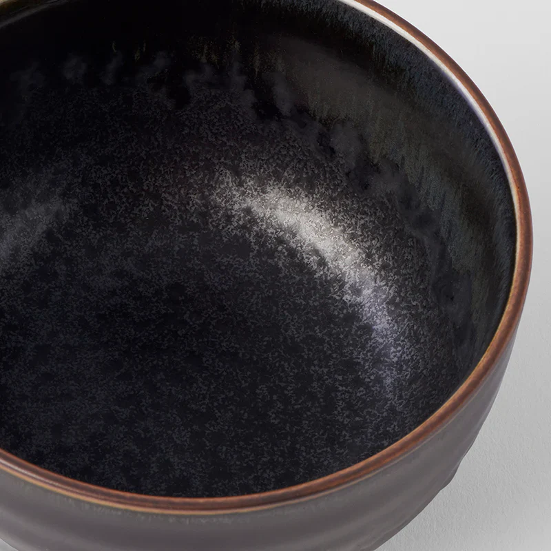 Matt W' Shiny Black Edge Deep Bowl 13cm - Image 2