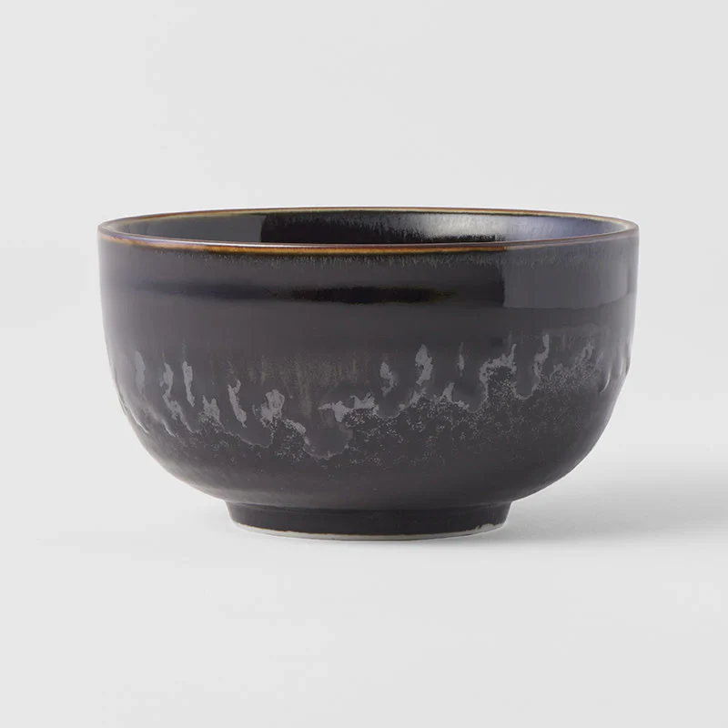 Matt W' Shiny Black Edge Deep Bowl 13cm - Image 3