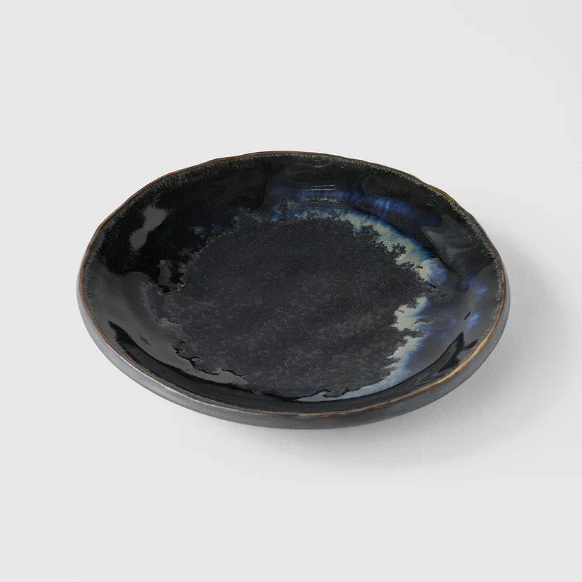 Matt W' Shiny Black Edge Saucer 13cm - Image 2