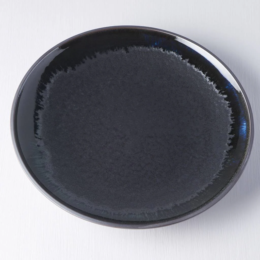 Matt W' Shiny Black Edge dinner plate 25cm - Image 4
