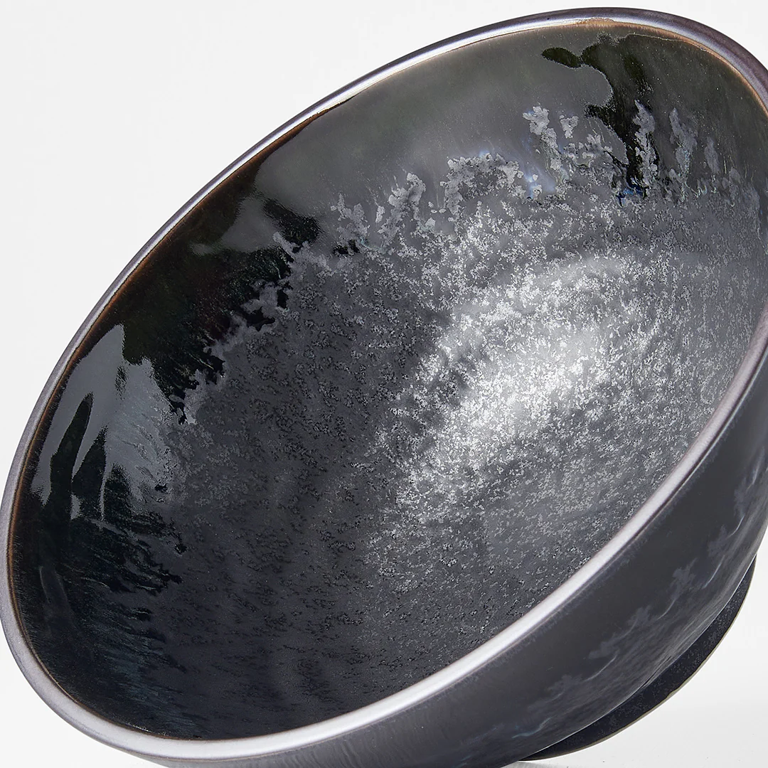 Matt W'Shiny Black Edge udon bowl 19cm - Image 4