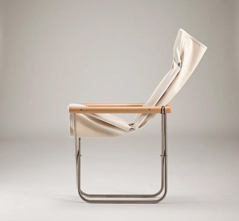 Nychair X Japanese Folding Lounge Chair - Natural White - Image 7