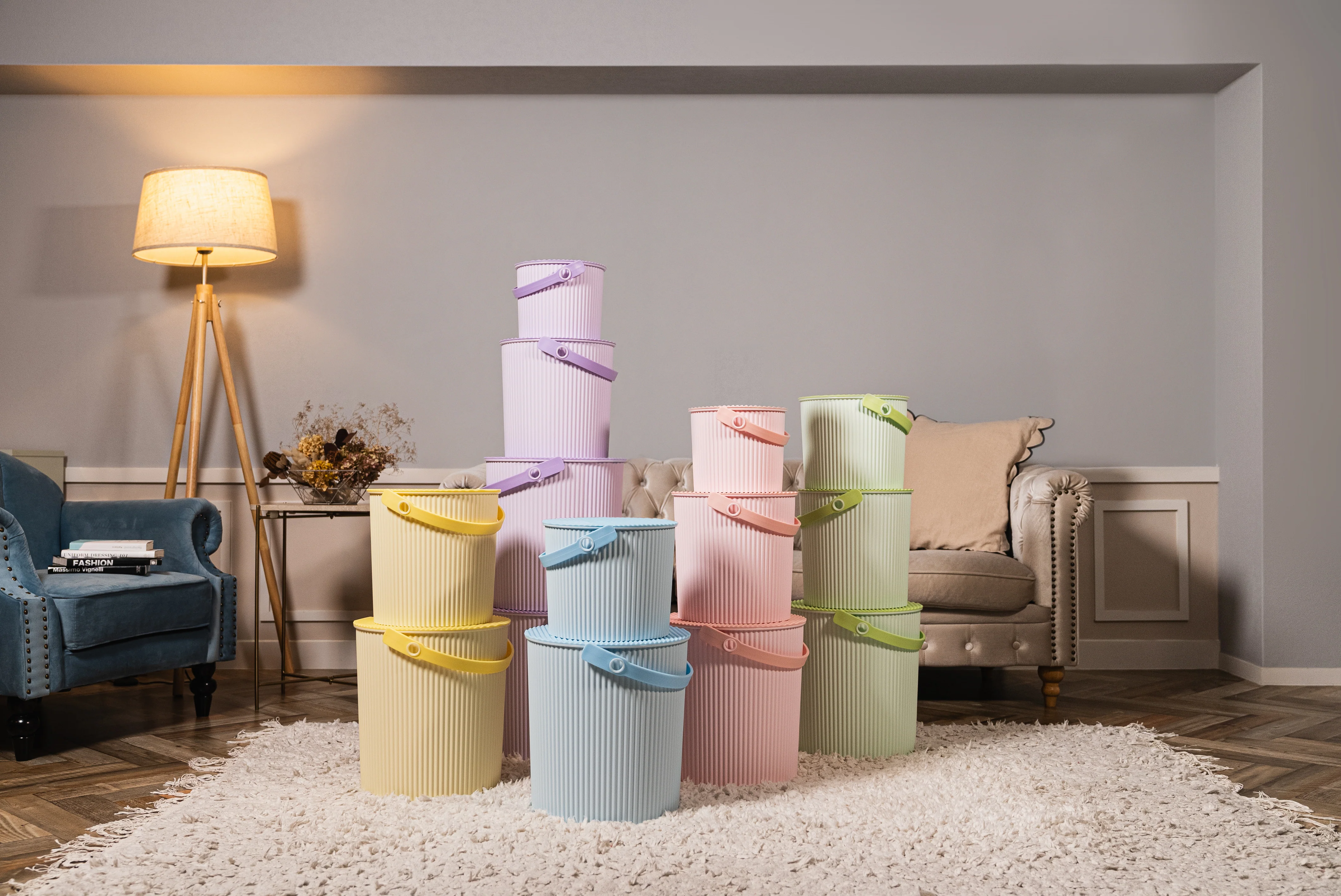 Hachiman Omnioutil S Storage Bucket 8L - Soda Blue - Image 4