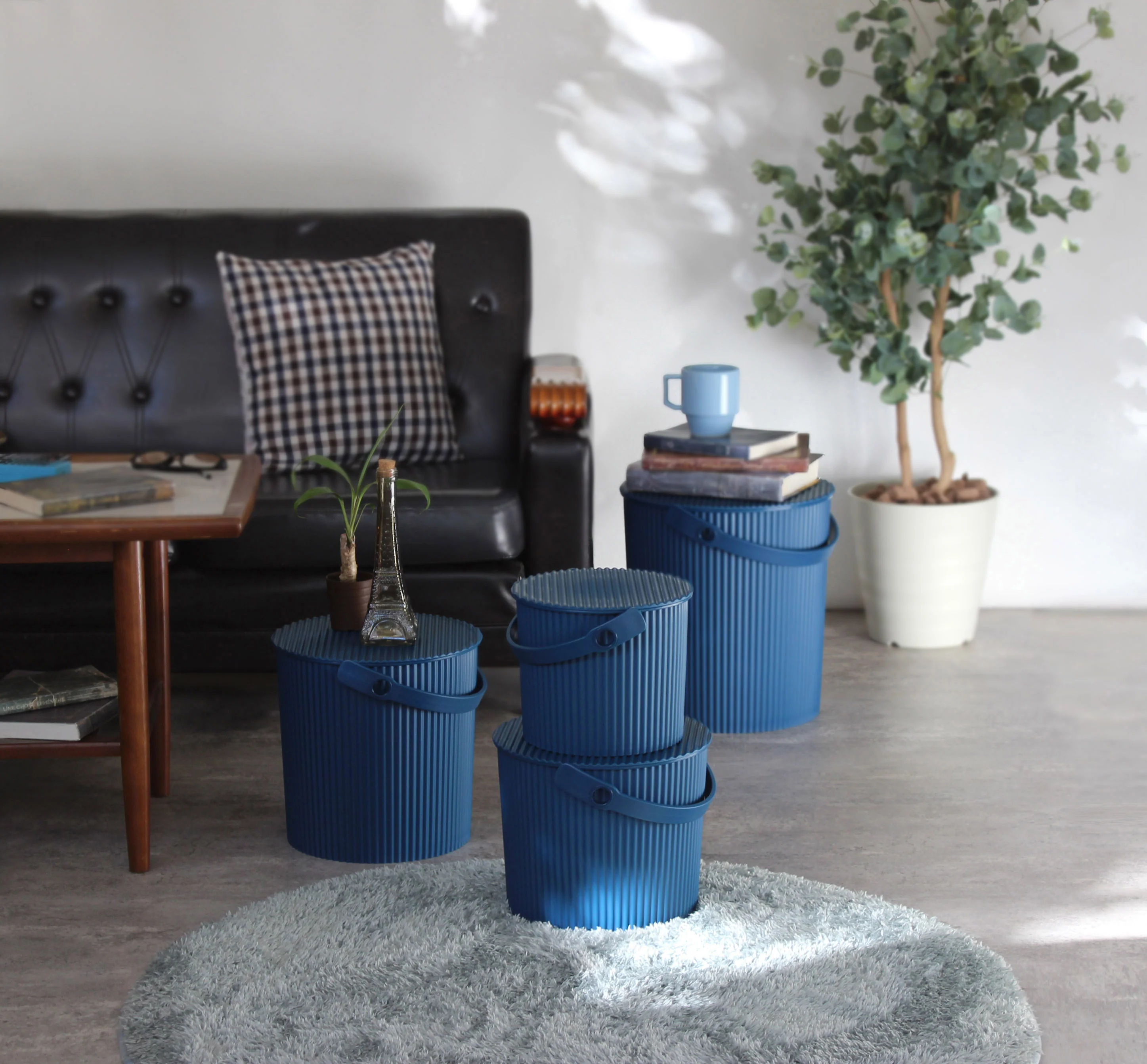 Hachiman Omnioutil S Storage Bucket 8L - Navy Blue - Image 2