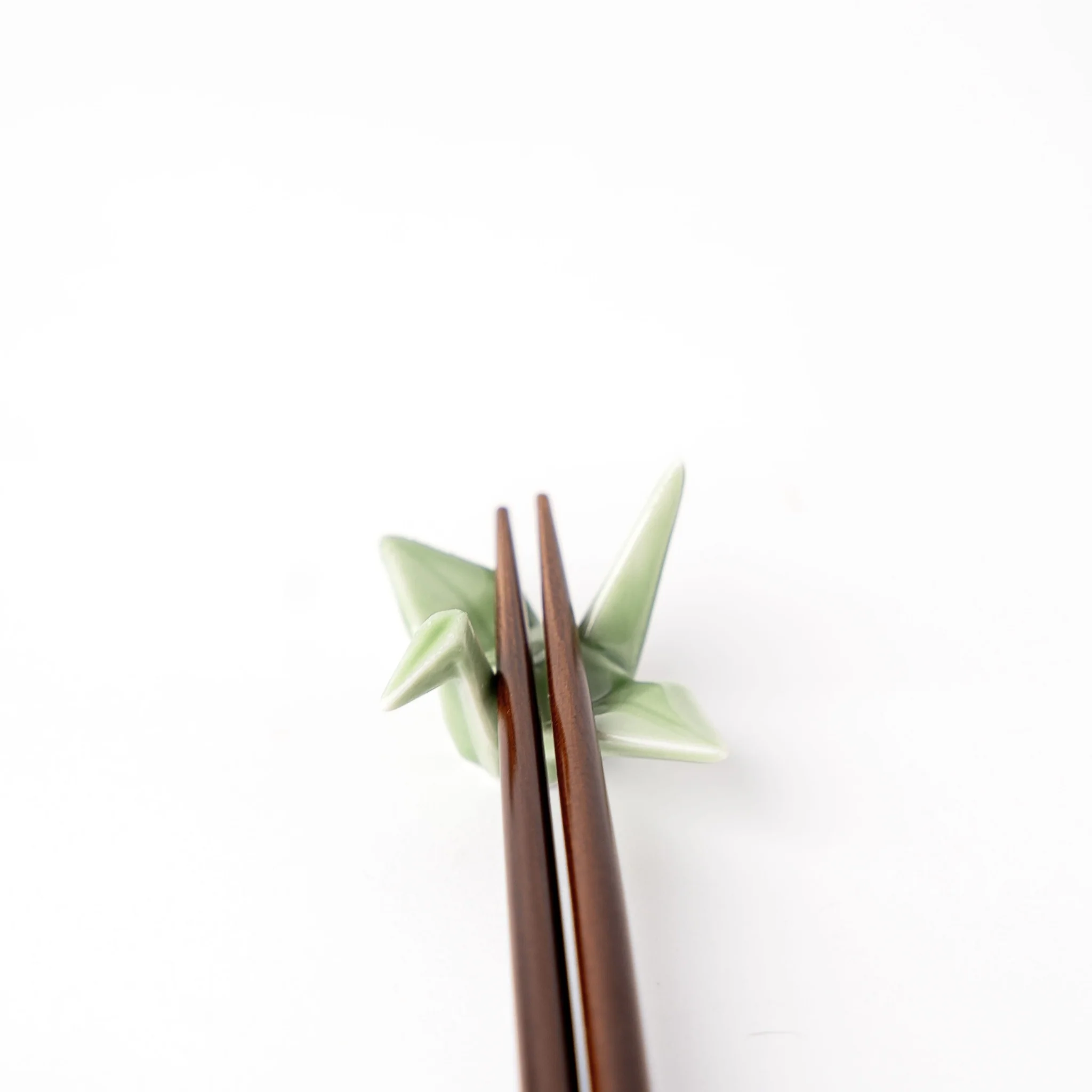 Origami Crane Chopstick Rest / Green