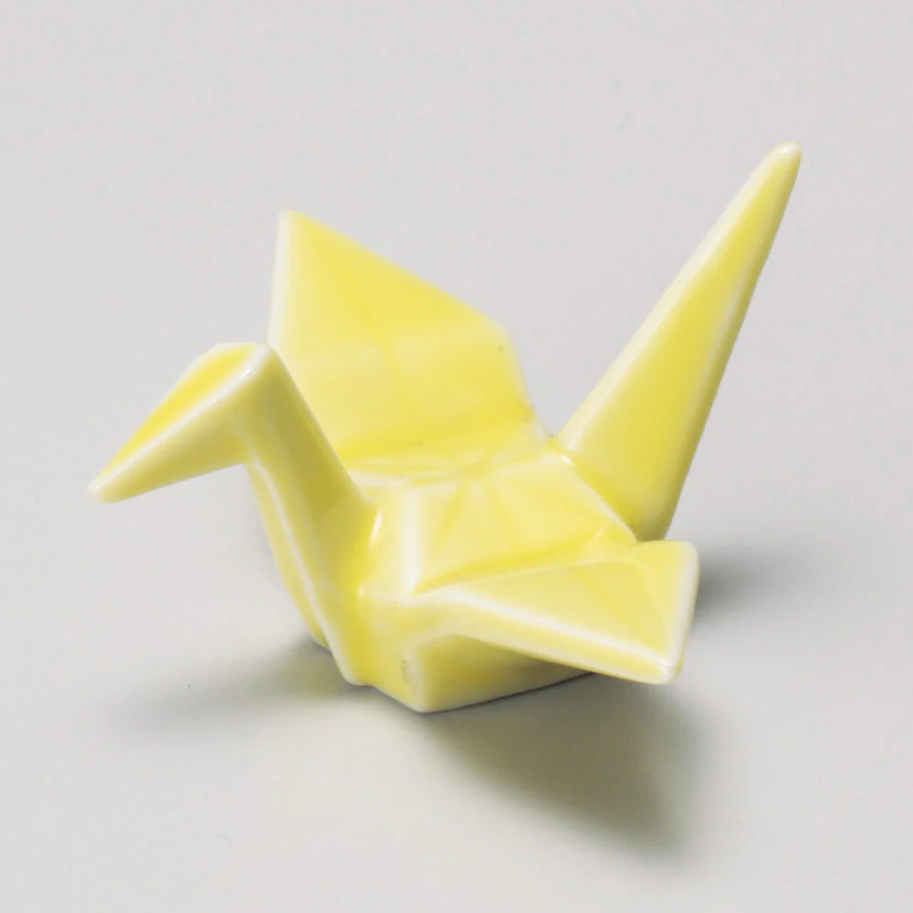Origami Crane Chopstick Rest / Yellow - Image 2