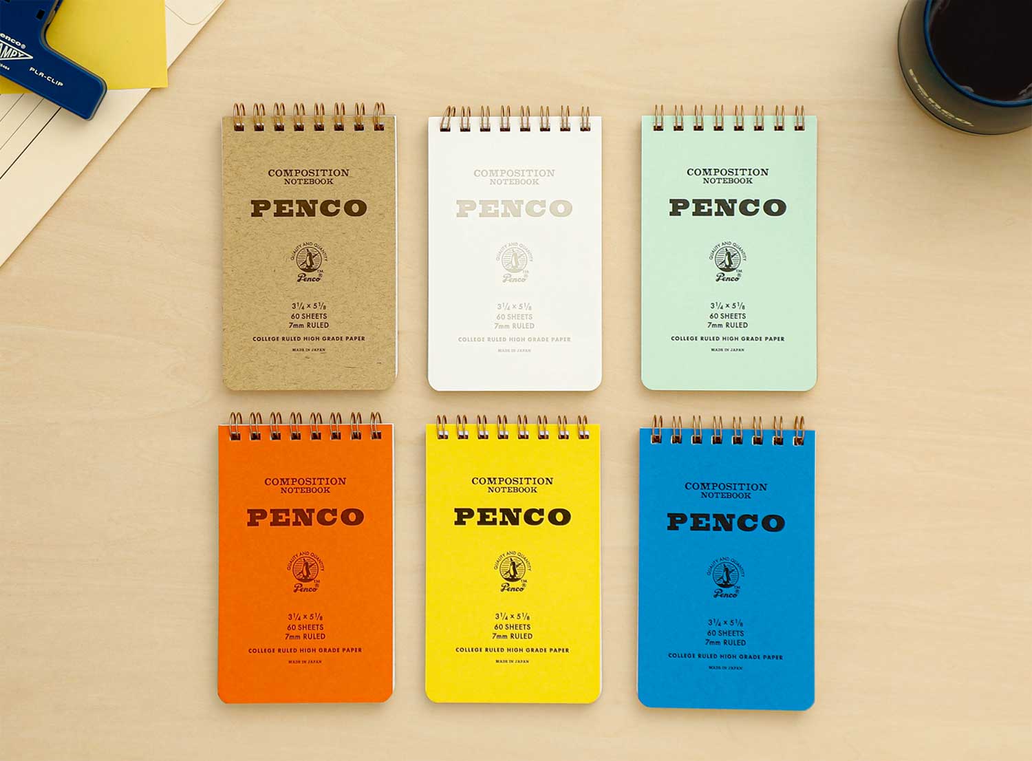 Penco Coil Lined Notepad M - Blue - Image 3