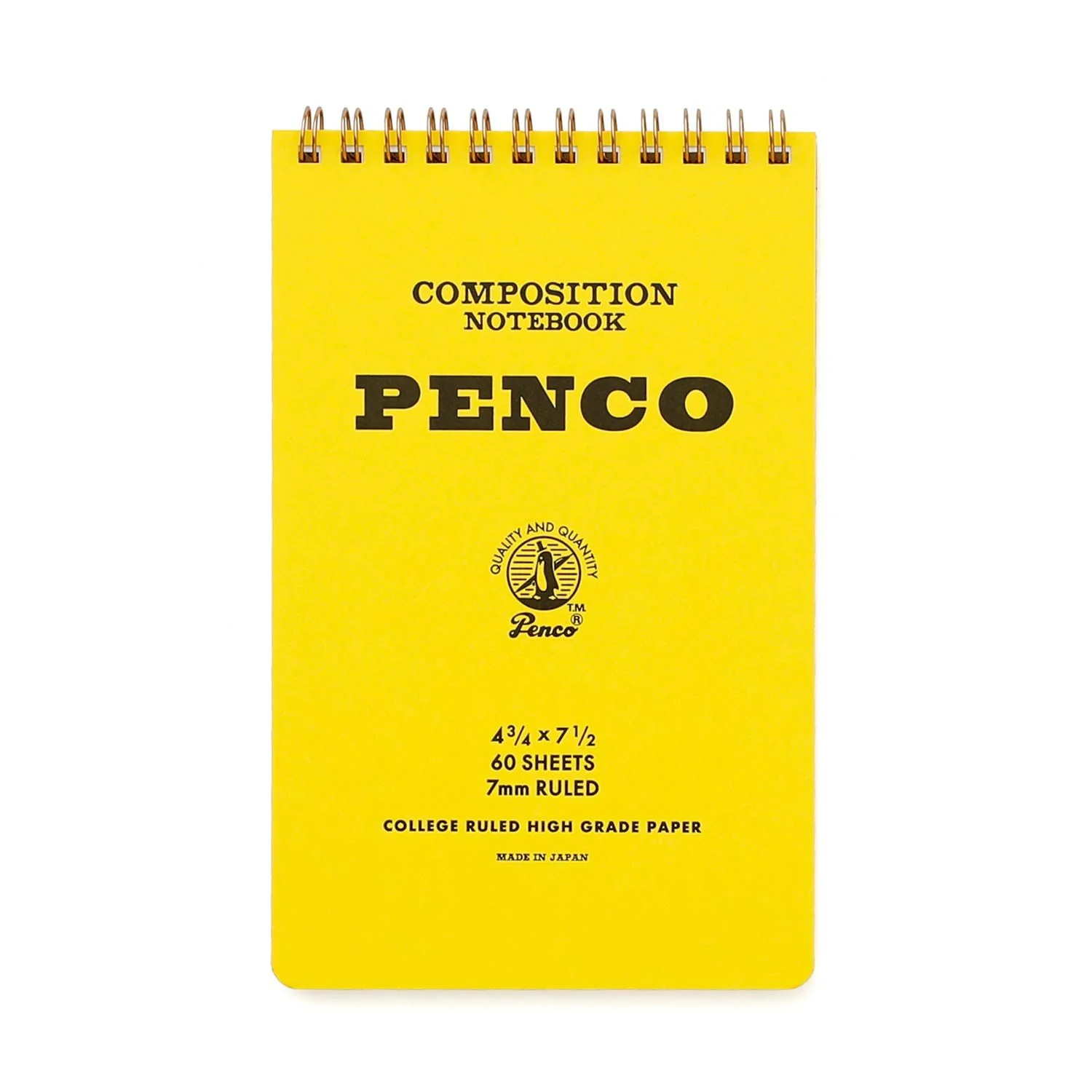 Penco Coil Lined Notepad M - Yellow - Image 2