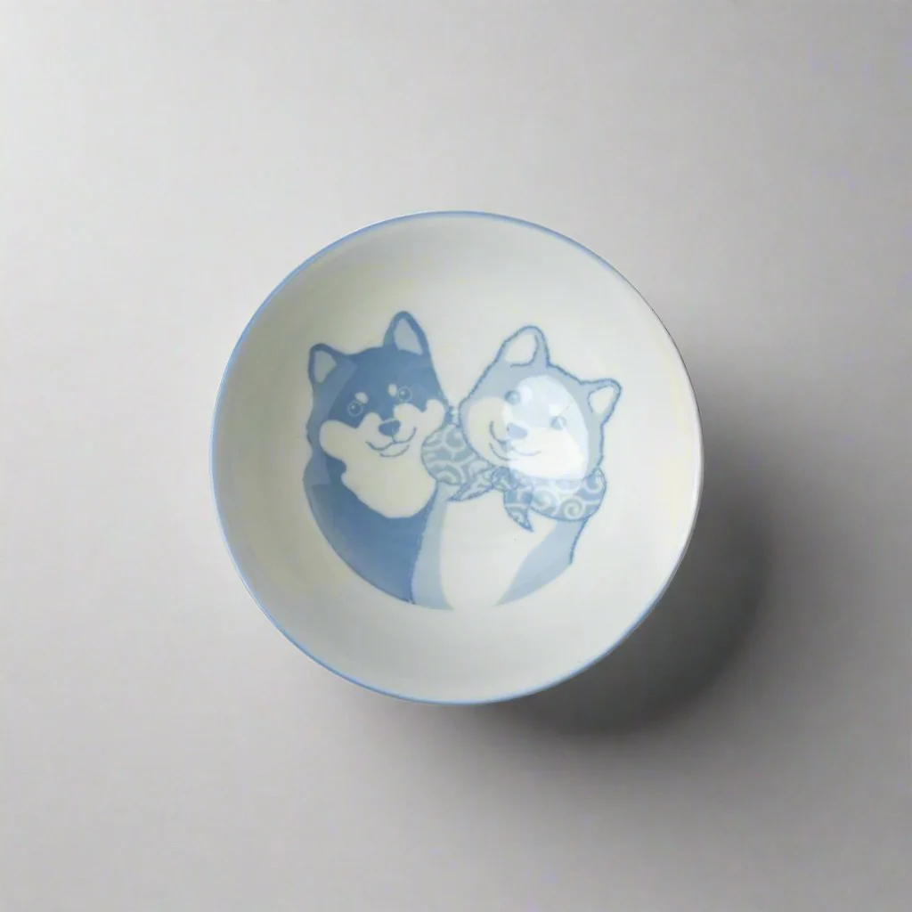 Rice Bowl Shiba Dog 14cm - Image 2