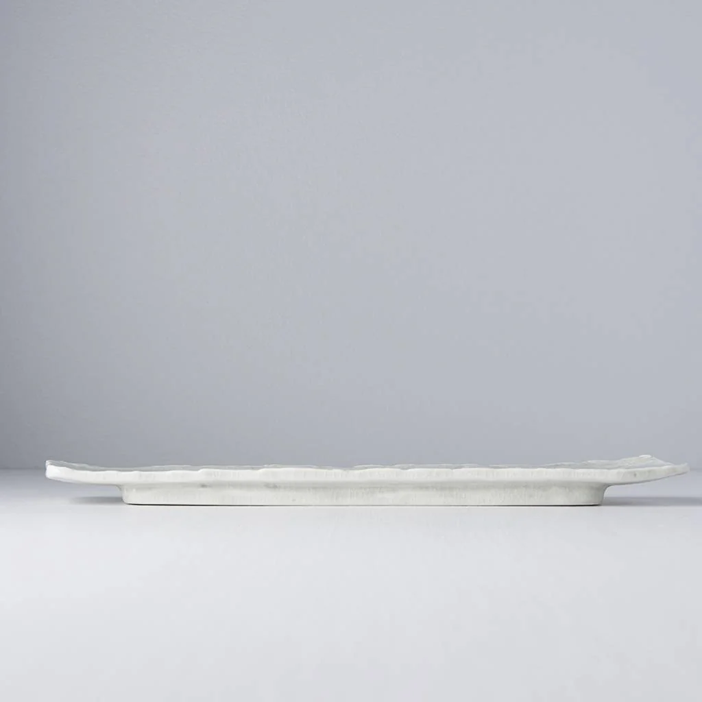 Pale green/grey long organic sashimi plate 36cm - Image 3