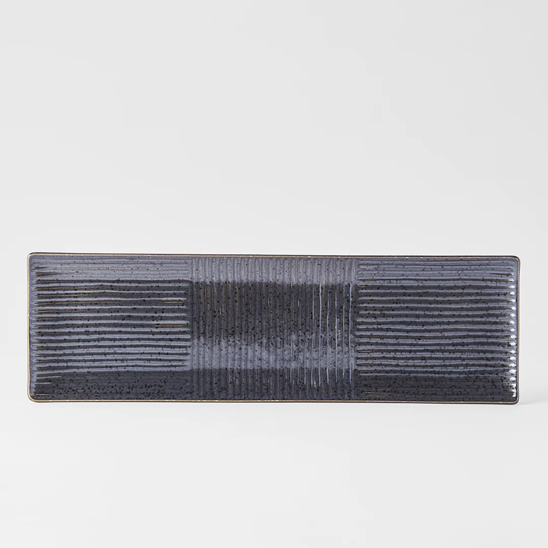 Sashimi Platter Line Design Black 33cm - Image 5
