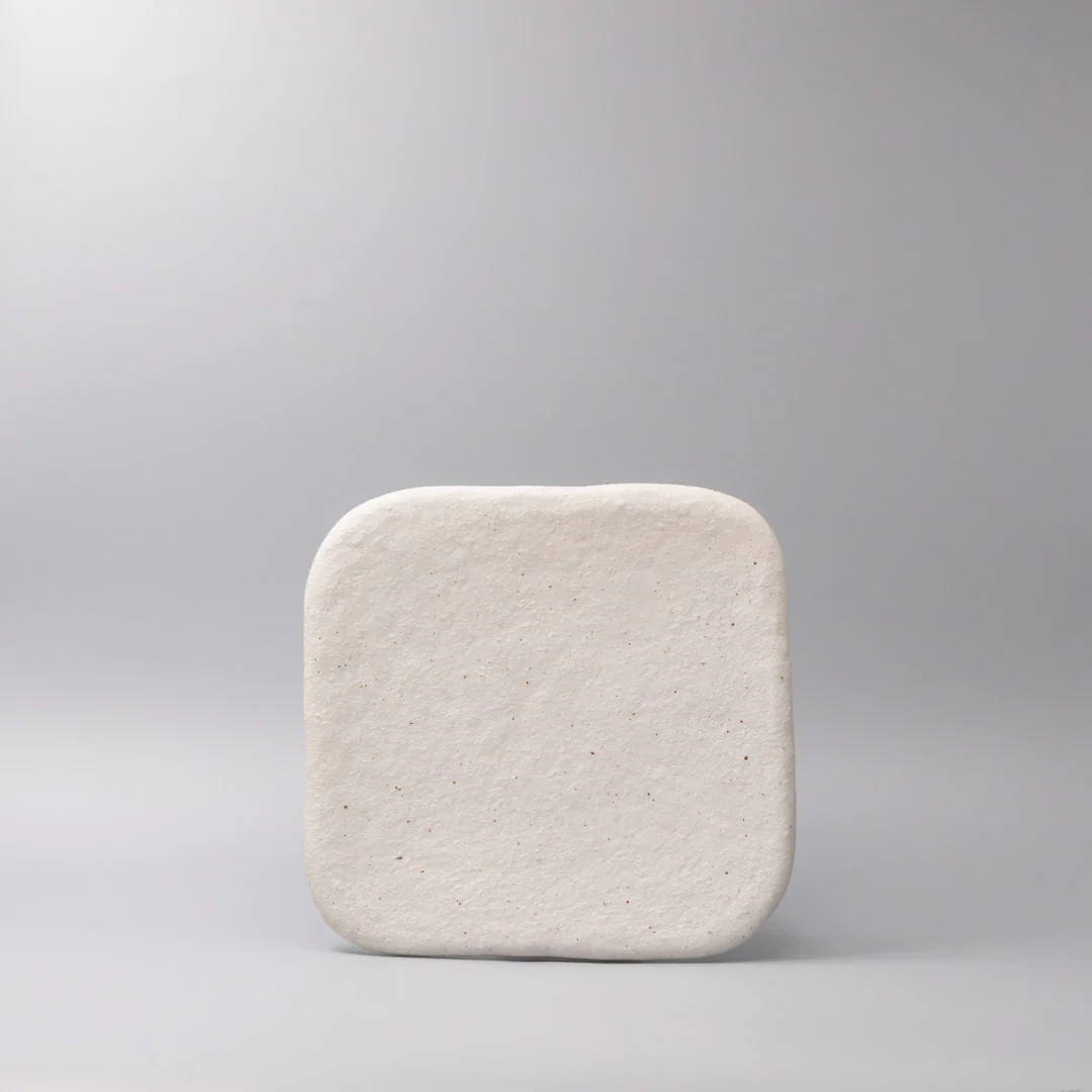 Shell White Square slab 25cm