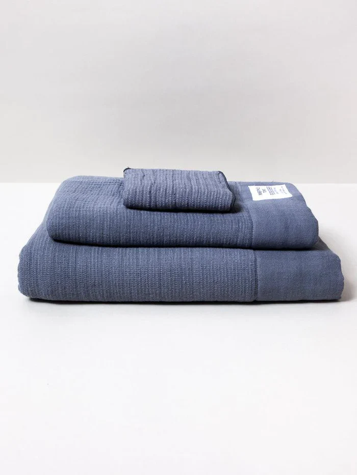 Shinto inner pile bath towel charcoal - 63 x 130cm