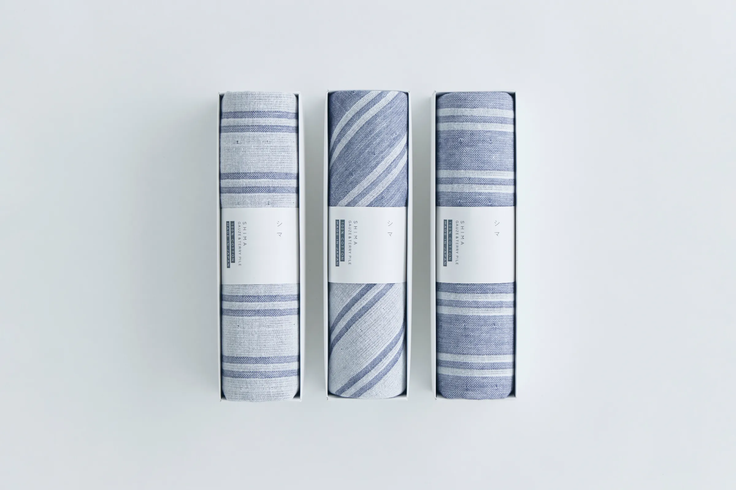 Marushin Shima Towel Single Stripe - Shadow - Image 3