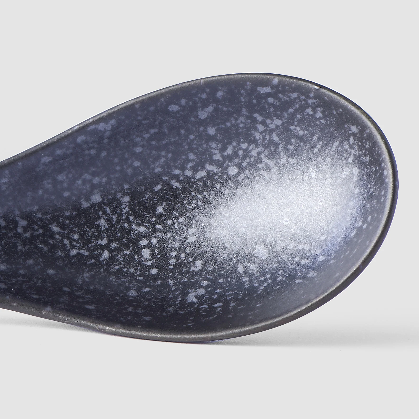 Matt Black large spoon 17.5cm - Image 3